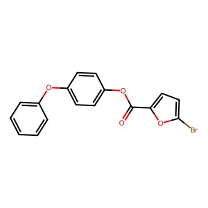 (4-Phenoxyphenyl) 5-bromofuran-2-carboxylate structure
