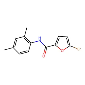 5-溴-N-(2,4-二甲基苯基)-2-呋喃甲酰胺 structure
