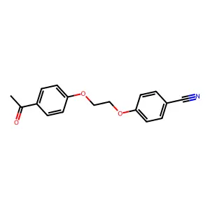 4-[2-(4-Acetylphenoxy)ethoxy]benzonitrile structure