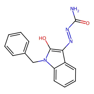 [(1-benzyl-2-oxo-2,3-dihydro-1H-indol-3-ylidene)amino]urea structure