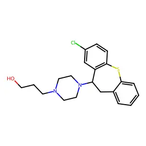 1-Piperazinepropanol, 4-(8-chloro-10,11-dihydrodibenzo(b,f)thiepin-10-yl)- structure