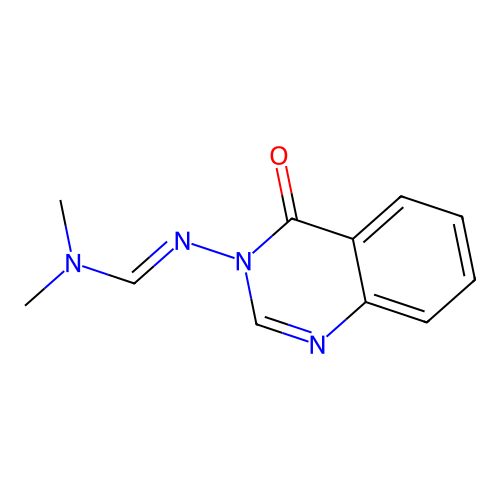N,N-dimethyl-N'-(4-oxoquinazolin-3-yl)methanimidamide structure