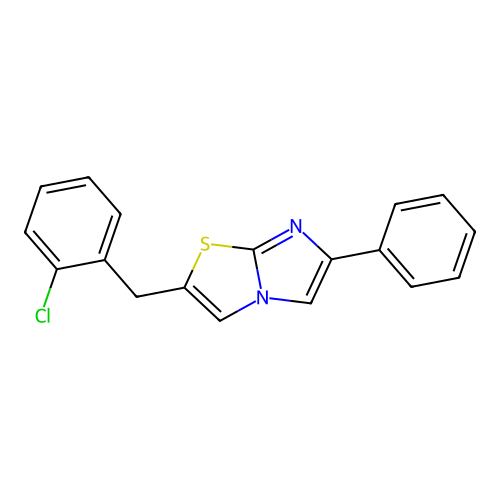 2-(2-Chlorobenzyl)-6-phenylimidazo[2,1-b][1,3]thiazole structure