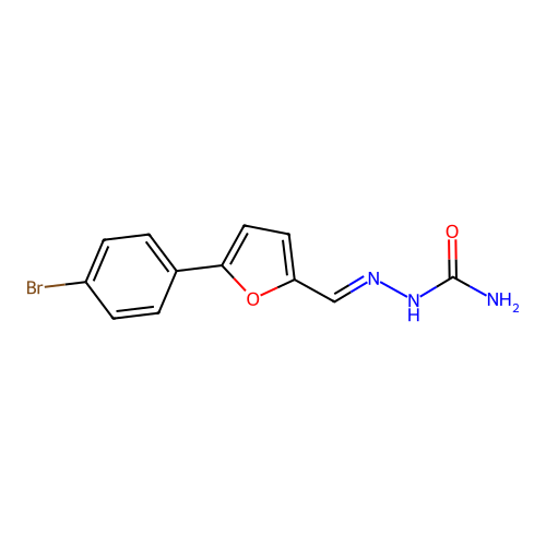 ({[5-(4-Bromophenyl)furan-2-yl]methylidene}amino)urea structure