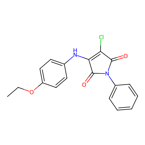 3-Chloro-4-(4-ethoxyanilino)-1-phenylpyrrole-2,5-dione structure