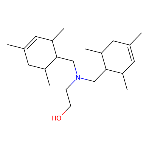 2-(Bis((2,4,6-trimethylcyclohex-3-en-1-yl)methyl)amino)ethanol structure