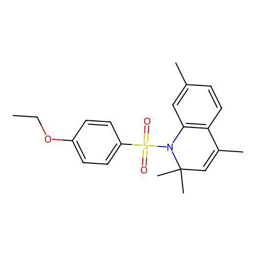 1-((4-Ethoxyphenyl)sulfonyl)-2,2,4,7-tetramethyl-1,2-dihydroquinoline structure