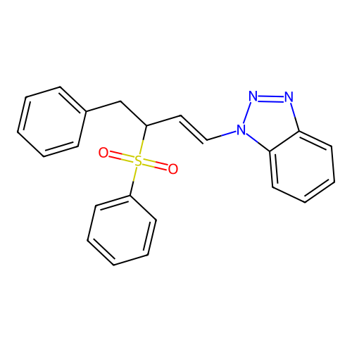 1-[(1E)-3-(Benzenesulfonyl)-4-phenylbut-1-en-1-yl]-1H-1,2,3-benzotriazole structure