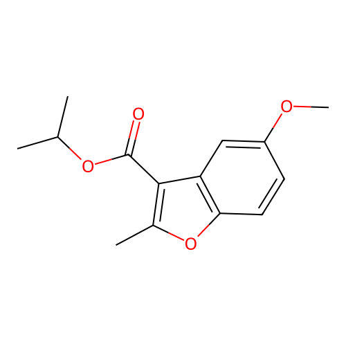 Propan-2-yl 5-methoxy-2-methyl-1-benzofuran-3-carboxylate structure