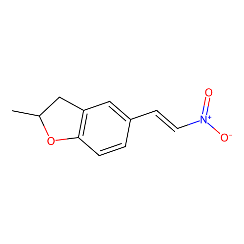 2-Methyl-5-(2-nitroethenyl)-2,3-dihydro-1-benzofuran structure