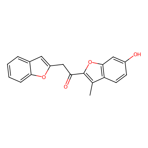 2-(Benzofuran-2-yl)-1-(6-hydroxy-3-methylbenzofuran-2-yl)ethanone structure