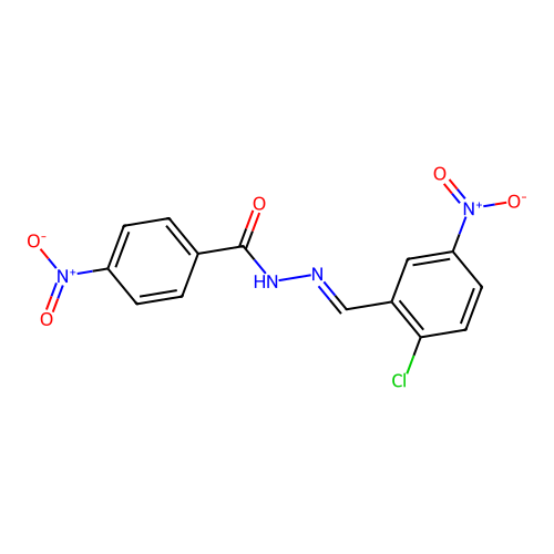 N'-(2-chloro-5-nitrobenzylidene)-4-nitrobenzohydrazide structure