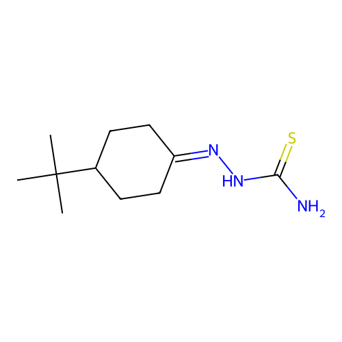4-Tert-butylcyclohexanone thiosemicarbazone structure
