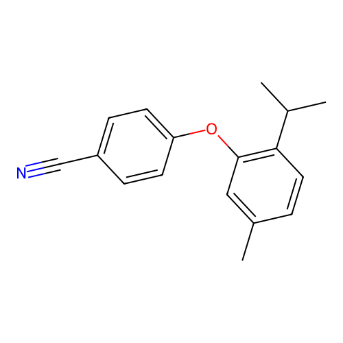 4-(2-Isopropyl-5-methylphenoxy)benzonitrile structure