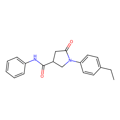 1-(4-ethylphenyl)-5-oxo-N-phenylpyrrolidine-3-carboxamide structure
