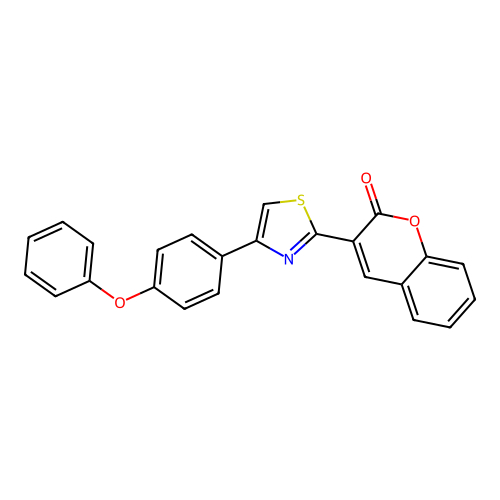 3-[4-(4-Phenoxyphenyl)-1,3-thiazol-2-yl]chromen-2-one structure