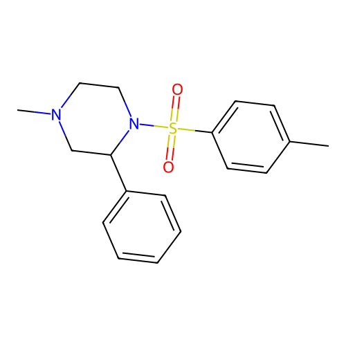 4-Methyl-2-phenyl-1-tosylpiperazine structure