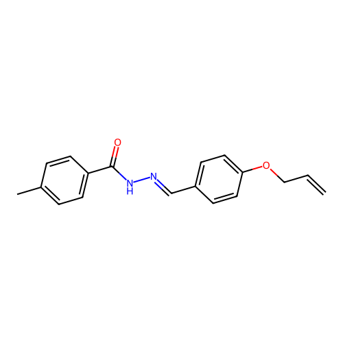 4-methyl-N-[(4-prop-2-enoxyphenyl)methylideneamino]benzamide structure