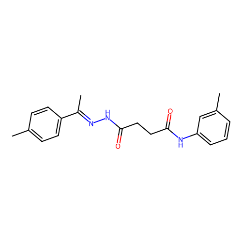 N-(3-Methylphenyl)-4-(2-(1-(4-methylphenyl)ethylidene)hydrazino)-4-oxobutanamide structure