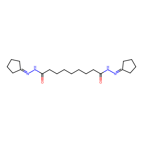N'~1~,N'~9~-dicyclopentylidenenonanedihydrazide structure