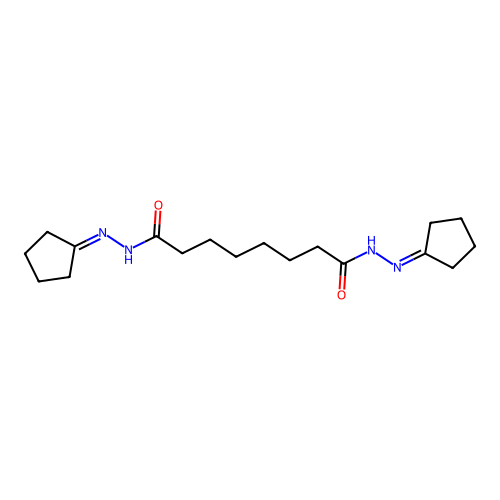 N'~1~,N'~8~-dicyclopentylideneoctanedihydrazide structure