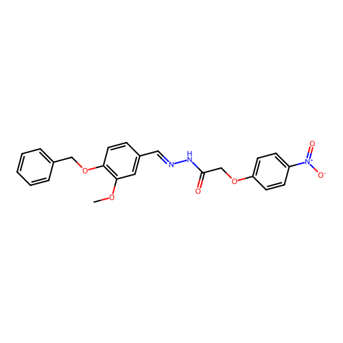 N'-(4-(Benzyloxy)-3-methoxybenzylidene)-2-(4-nitrophenoxy)acetohydrazide structure