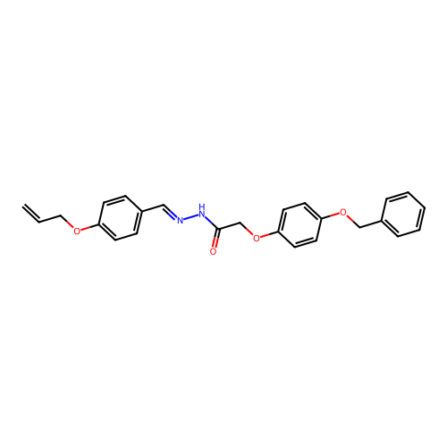 N'-(4-(Allyloxy)benzylidene)-2-(4-(benzyloxy)phenoxy)acetohydrazide structure