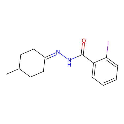 2-Iodo-N'-(4-methylcyclohexylidene)benzohydrazide structure