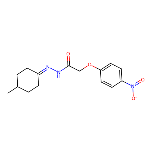 N'-(4-Methylcyclohexylidene)-2-(4-nitrophenoxy)acetohydrazide structure