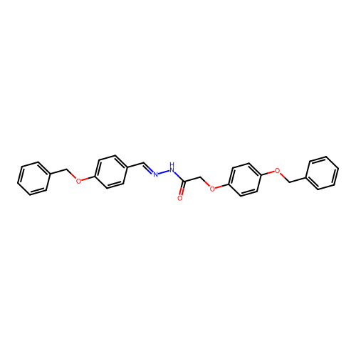 N'-(4-(Benzyloxy)benzylidene)-2-(4-(benzyloxy)phenoxy)acetohydrazide structure