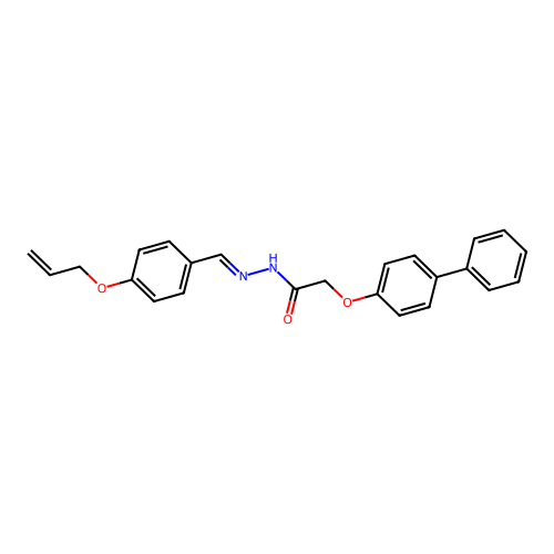 N'-(4-(Allyloxy)benzylidene)-2-((1,1'-biphenyl)-4-yloxy)acetohydrazide structure