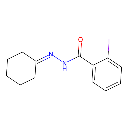 N'-Cyclohexylidene-2-iodobenzohydrazide structure