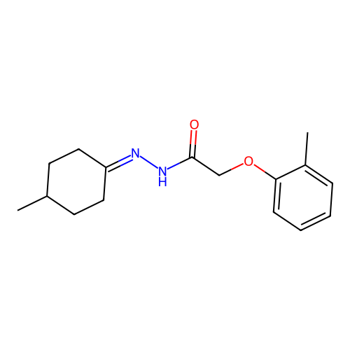 N'-(4-Methylcyclohexylidene)-2-(2-methylphenoxy)acetohydrazide structure