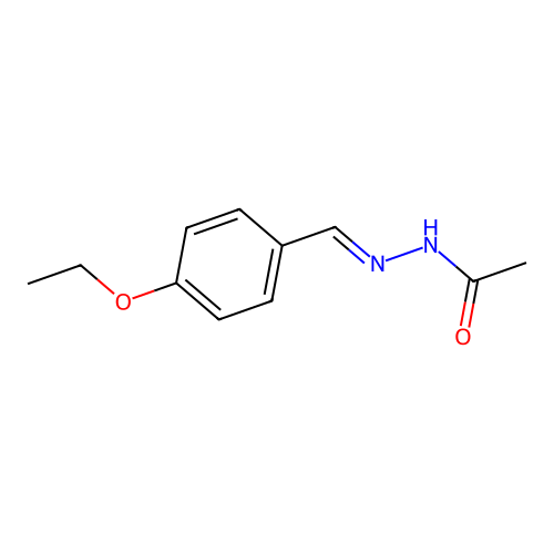 N-[(4-ethoxyphenyl)methylideneamino]acetamide structure