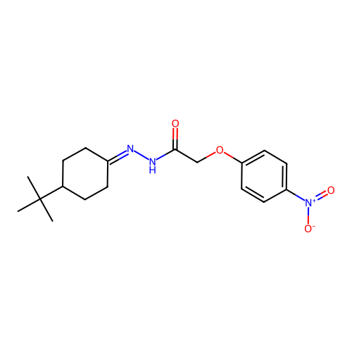 N'-(4-Tert-butylcyclohexylidene)-2-(4-nitrophenoxy)acetohydrazide structure