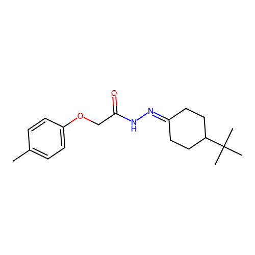 N'-(4-Tert-butylcyclohexylidene)-2-(4-methylphenoxy)acetohydrazide structure