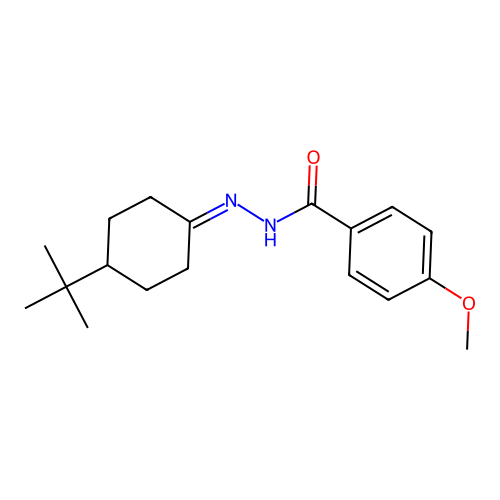 N'-(4-Tert-butylcyclohexylidene)-4-methoxybenzohydrazide structure