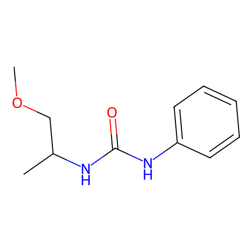 N-(2-methoxy-1-methylethyl)-N'-phenylurea structure