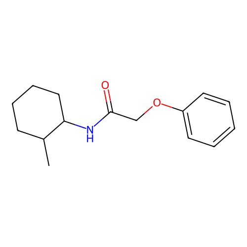N-(2-methylcyclohexyl)-2-phenoxyacetamide structure