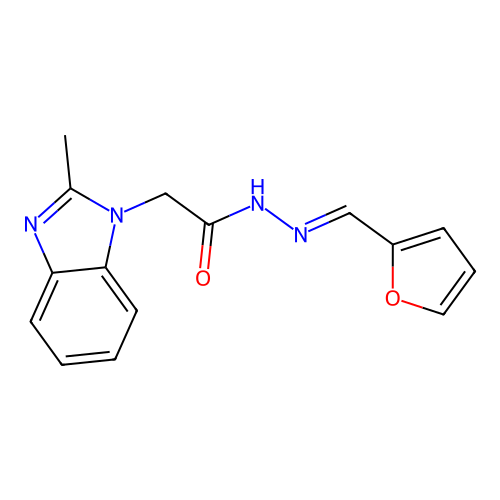 N'-(2-Furylmethylene)-2-(2-methyl-1H-benzimidazol-1-YL)acetohydrazide structure