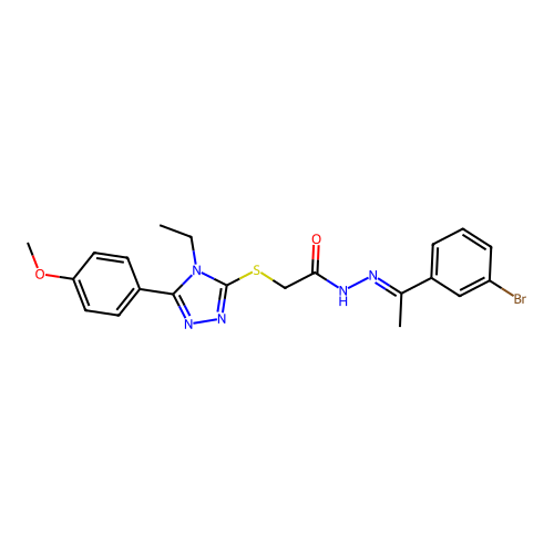 C21H22BrN5O2S structure