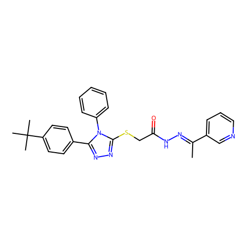 C27H28N6OS structure