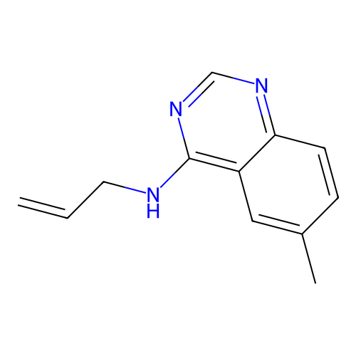(6-Methylquinazolin-4-yl)prop-2-enylamine structure
