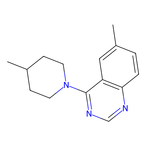 6-Methyl-4-(4-methylpiperidin-1-yl)quinazoline structure