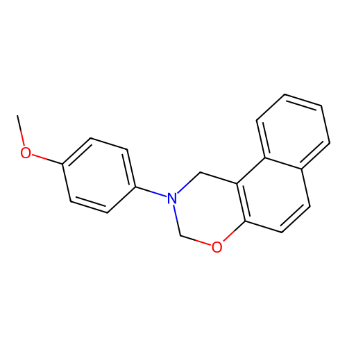 2-(4-methoxyphenyl)-2,3-dihydro-1H-naphtho[1,2-e][1,3]oxazine structure