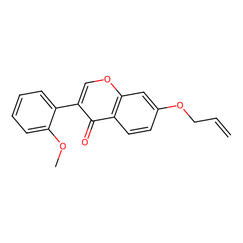 7-(allyloxy)-3-(2-methoxyphenyl)-4H-chromen-4-one structure