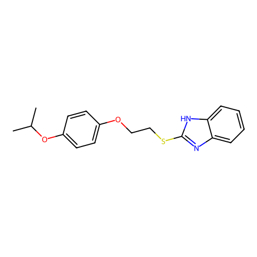 2-{[2-(4-isopropoxyphenoxy)ethyl]sulfanyl}-1H-benzimidazole structure