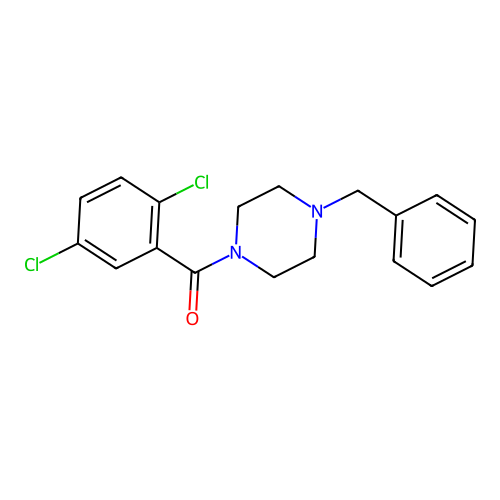 1-Benzyl-4-(2,5-dichlorobenzoyl)piperazine structure