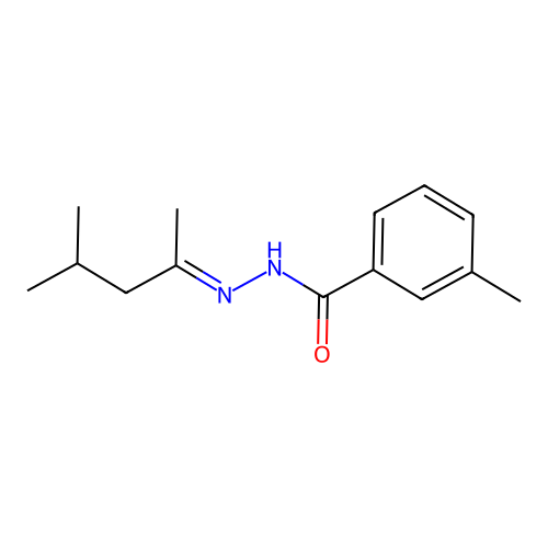 N'-(1,3-dimethylbutylidene)-3-methylbenzohydrazide structure