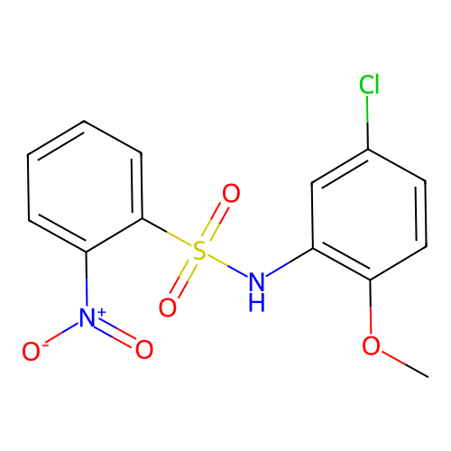N-(5-chloro-2-methoxyphenyl)-2-nitrobenzenesulfonamide structure